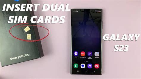Insert SIM Card into SAMSUNG Galaxy S23 Ultra .